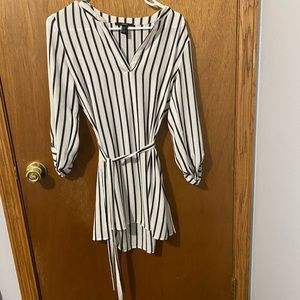 Forever 21 stripes slit sides shirt